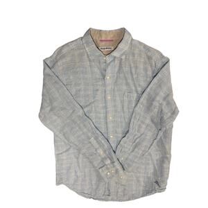 Tommy Bahama 100% Linen Machine Washable Button Down Shirt Ling Sleeve Size M
